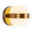 Selene 5-in Gold dimmable LED Wall Sconce-1013477798