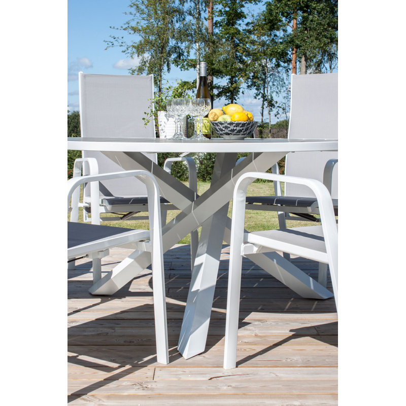 Akia Round Metal Outdoor Coffee Table , 140cm cm W 140cm cm D