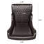 Chaise de salle à manger à dossier haut en similicuir 23 po avec oreilles et pieds en bois-487424205