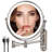Rechargeable Lighted Wall Mounted Makeup Mirror With 3 Colour Lights,Dimmable Touch Screen,8 Inch LED Double Sided 1X/10X Magnifying 360°Flexible 13 Inch Retractable-1296209459