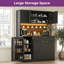 Cabinet multifonctionnel avec rangement, lumières DEL et prises de courant-271260436-527803798-529476159