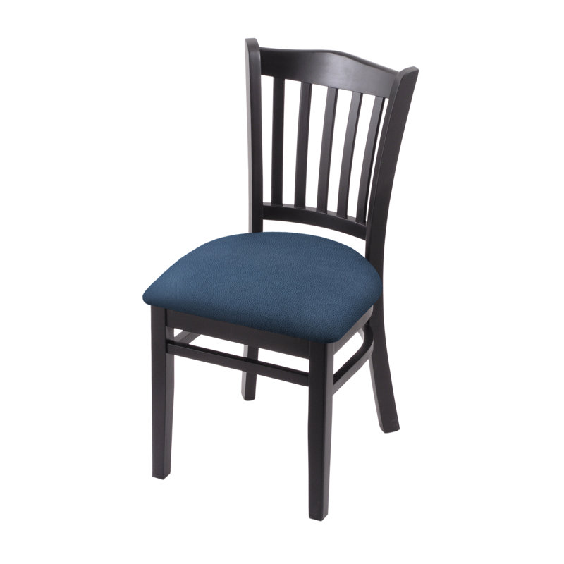 Hampton 18'' H Upholstered Beech Side Chair, Black, Rein Bay