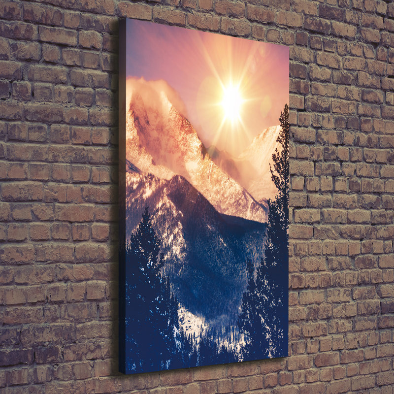 Sun Over The Mountains - Wrapped Canvas Print