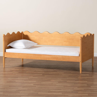 Taunton Studio Malaya Modern Wood Full Daybed With Scalloped Edges by Lark Manor