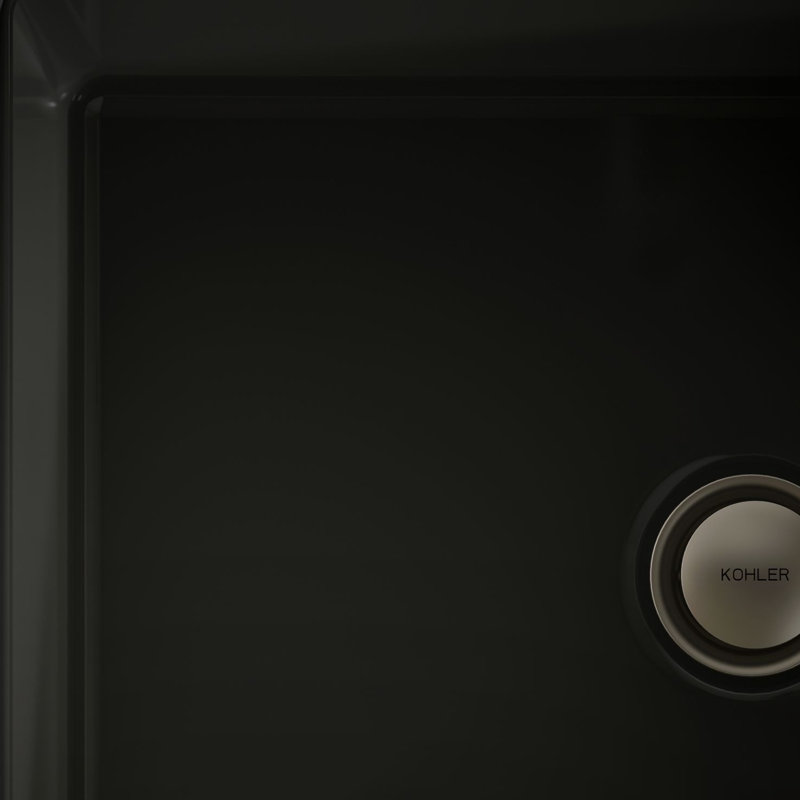 Under-Mount Bathroom Sink, Black