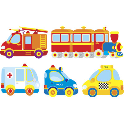 Ultimate Transportation Pre Cut Wall Mural