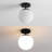 Statler Glass Semi Flush Mount-498178717