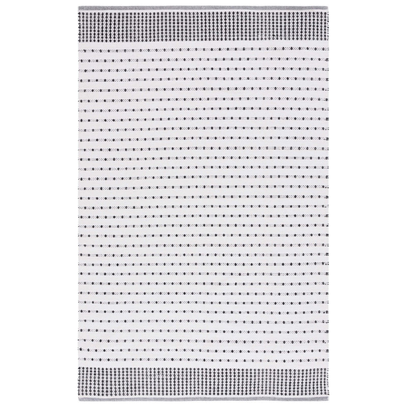 Aitken Flat Weave Cotton Geometric Rug, Rectangle 5' x 8'