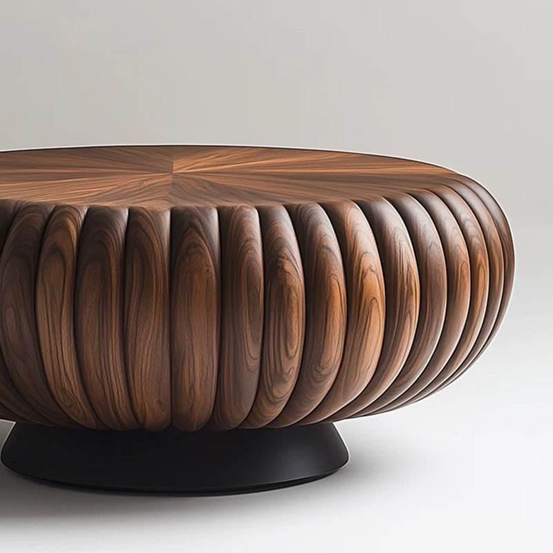 Table ronde en bois italien