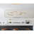 4-Light Gold Stainless Steel Chandelier With Clear Crystals