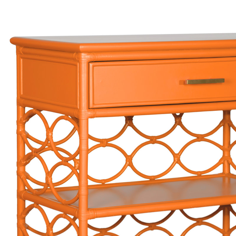 Manning End Table, Citrus Orange