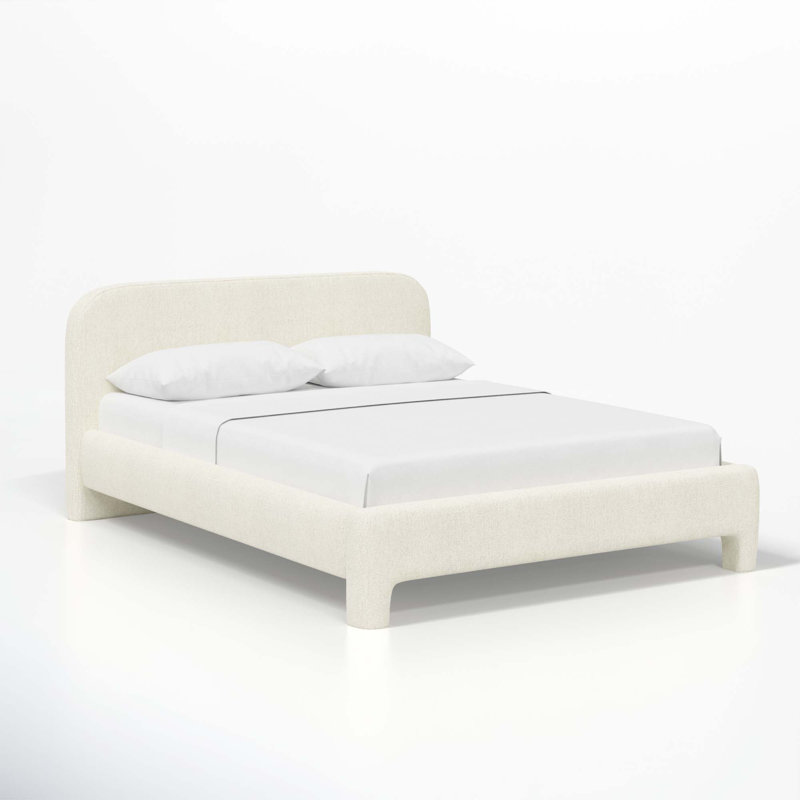 Illy Upholstered Standard Bed, California King, Milsap Canvas Sustain® Tweed