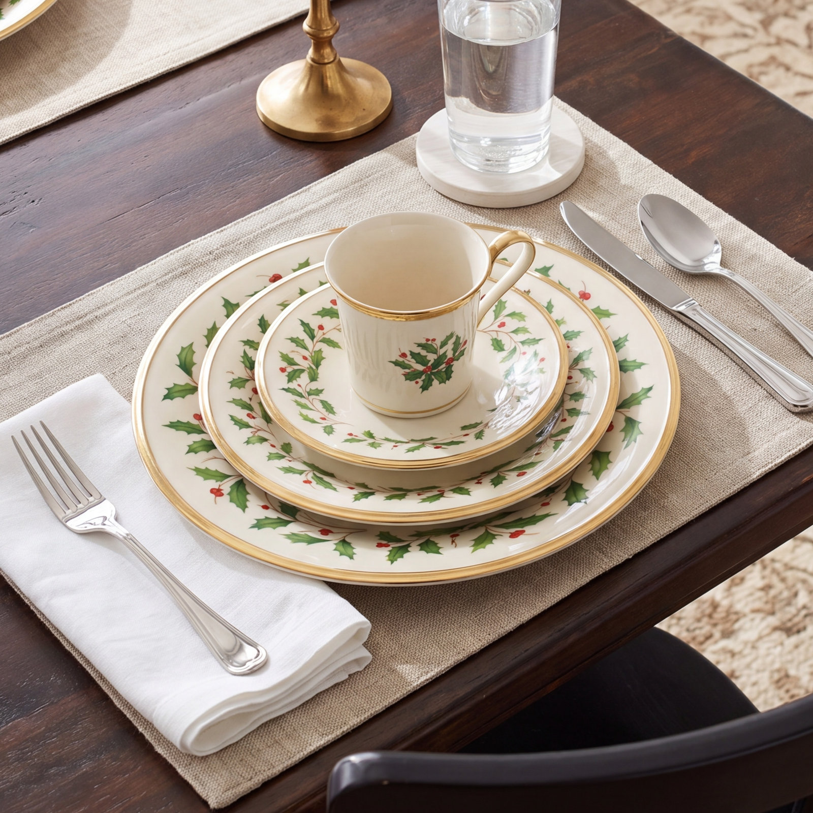 Holiday Porcelain Dinnerware Set