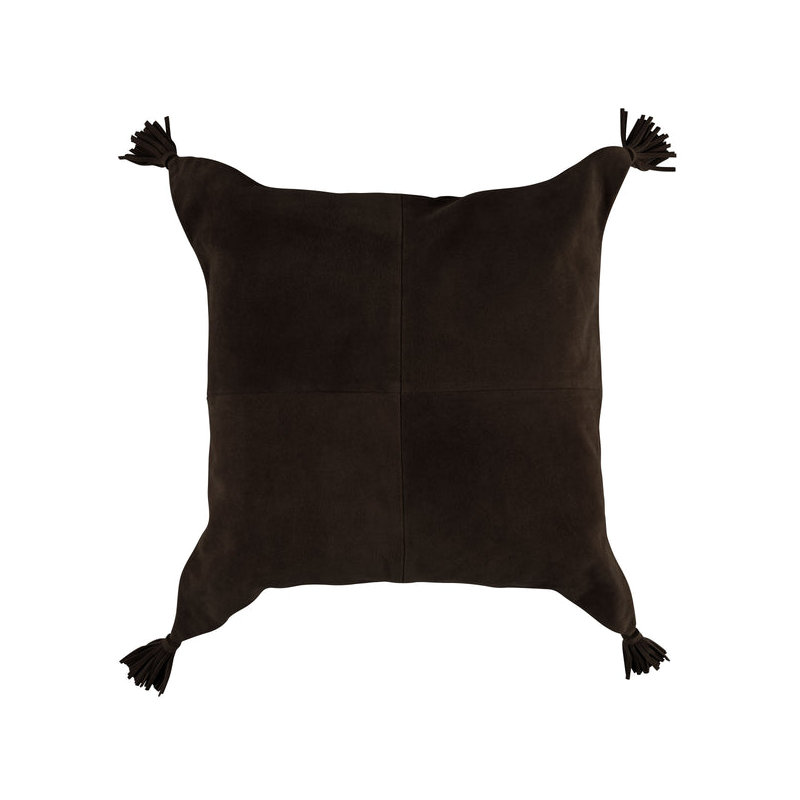 Suede Tassel Square Pillow
