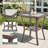 Outdoor Wicker Side Table,23X20x20 Inch All Weather Rattan Small Patio Table Square End Table For Pool Balcony Deck Porch, Brown-1448314142