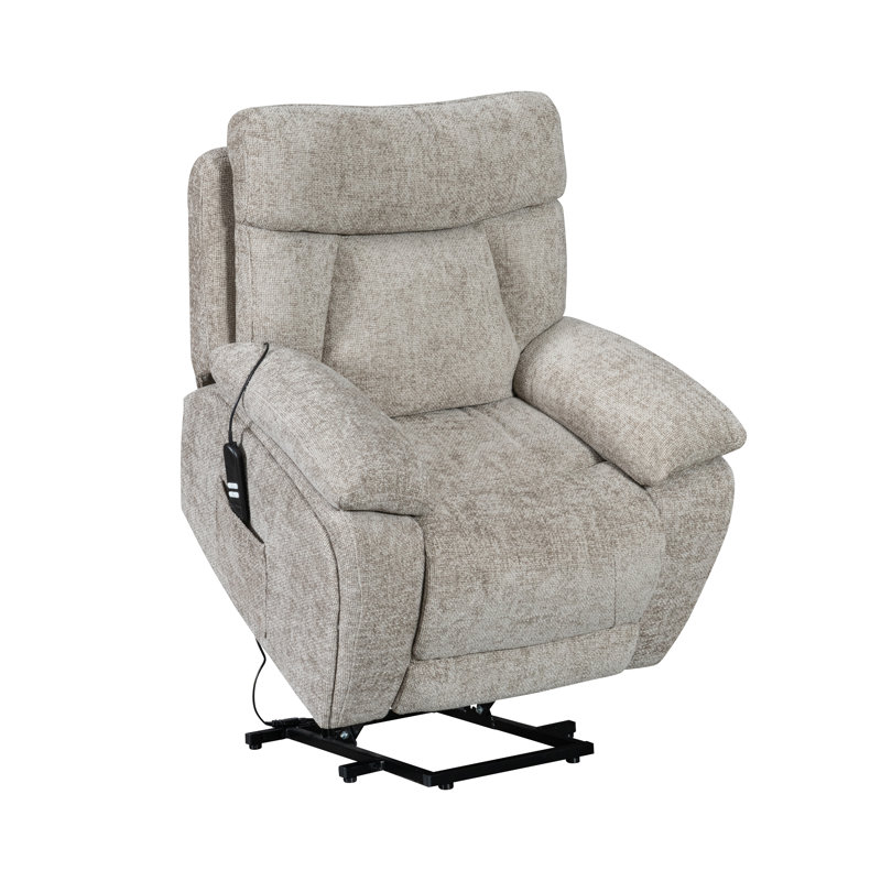 Willowfern Dual Motor Lift & Tilt Recliner Chair - Biscuit, Biscuit Fabric