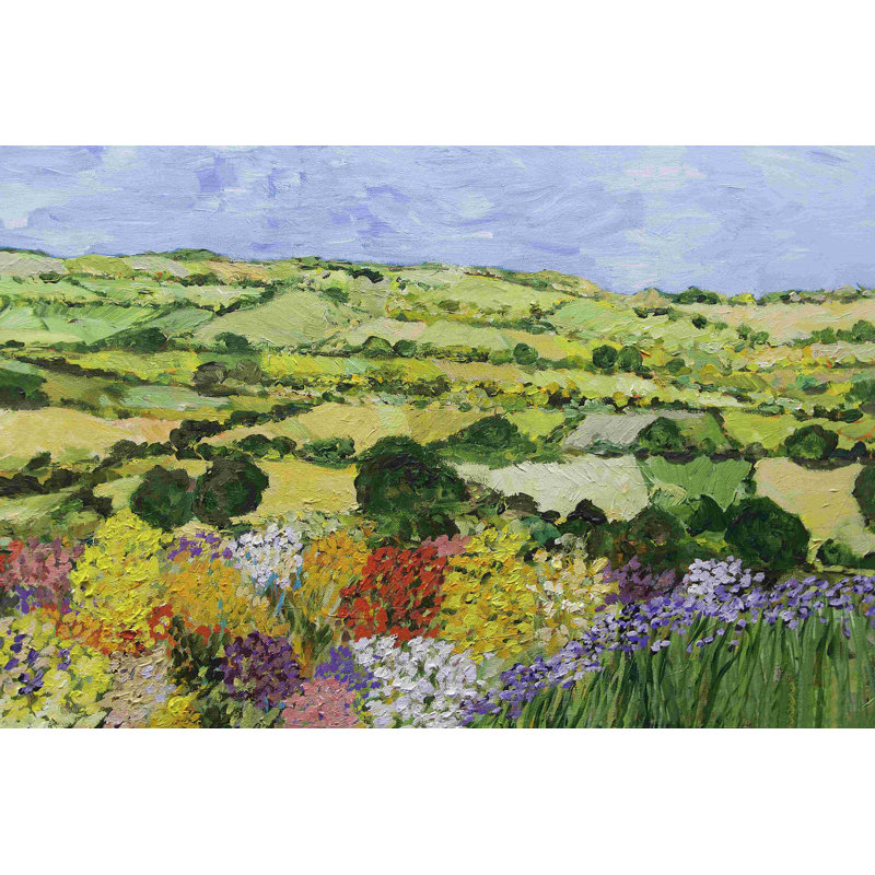 Jardin sur la colline, H 32 po x l 48 po
