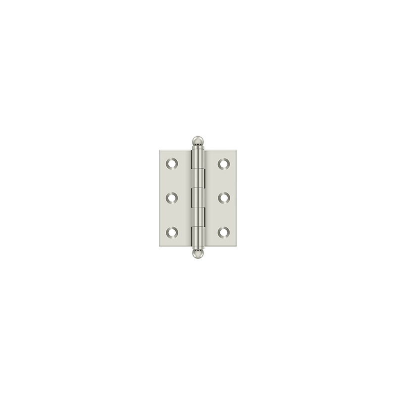 2.5'' x 2'' Butt Bearing Hinge, Polished Nickel