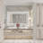 ETL Certified Framed Bathroom/Vanity Mirror with Front & Back LED Lighting and Anti-Fog, Tempered Glass, 3-Year Warranty-1614704155