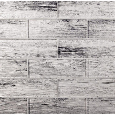 1.9" x 5.9" Glass Subway Mosaic Wall & Floor Tile