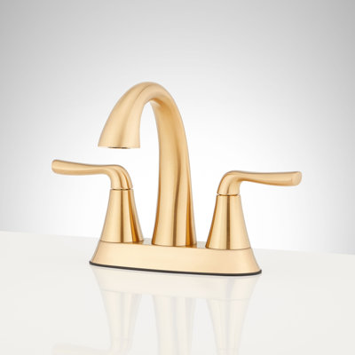 Robinet de salle de bain central de 1,2 gallon par minute avec poignées leviers en métal et ensemble de bonde escamotable Provincial