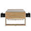 Élégante table basse avec tablette et design cachés 41,3 x 23,6 po-78310446