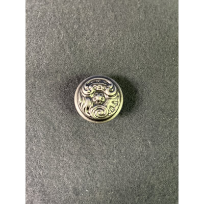 (Paquet de 5) Boutons ronds en fer vieilli 1-3 / 16 pouces Louis XV