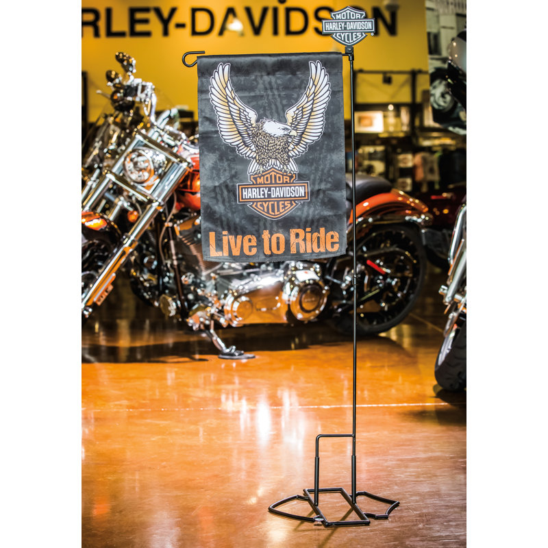 Drapeau vertical à 2 côtés Harley-Davidson®, H 18 po x l 12,5 po x P 0,1 po