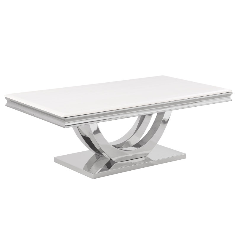 Table basse Zahmira, Argent argent