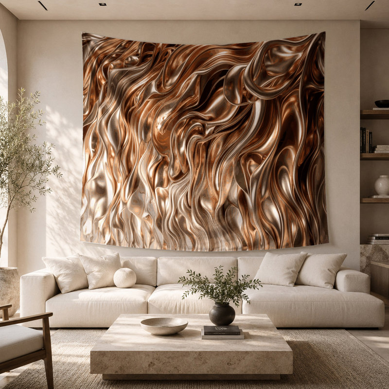 Tapisserie murale dégradée, 68 po x 80 po