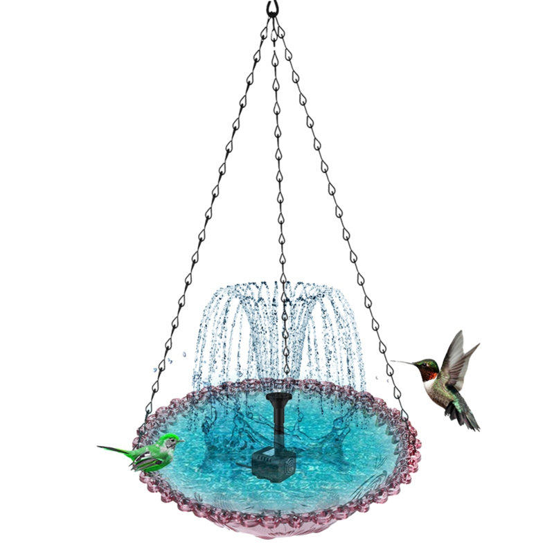 Fontaine flottante solaire pour animaux de compagnie, Mauve