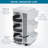 Swivel Organizer With 3 Revolving Shelves And Side Storage Bins For Compact Craft And Office Supply Storage