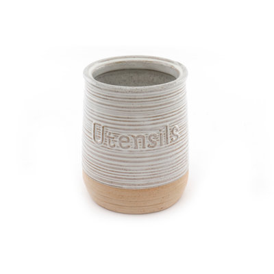 Ceramic / Porcelain Round Utensil Crock