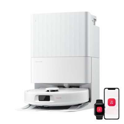 Roborock Aspirateur robot Qrevo S Pro, aspiration 18 500 Pa, vadrouille autonettoyante de 167,, élimination intelligente des obstacles, brosse anti-enchevêtrement, vadrouille rotative relevable