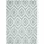 Deedie Hand-Tufted Wool Blue/Ivory Area Rug-19272153