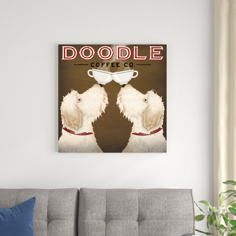 Doodle Coffee Double V, H 30 po x l 30 po
