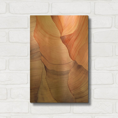 « Canyon Dreams 2 » de Brett Blumenthal, tableau mural en métal doré, 30,5 x 40,5 cm
