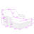 Outdoor 2-Person Recliner Chaise Lounge with Adjustable Backs, Cushions and Weatherproof Cover-2084687913-2084687919