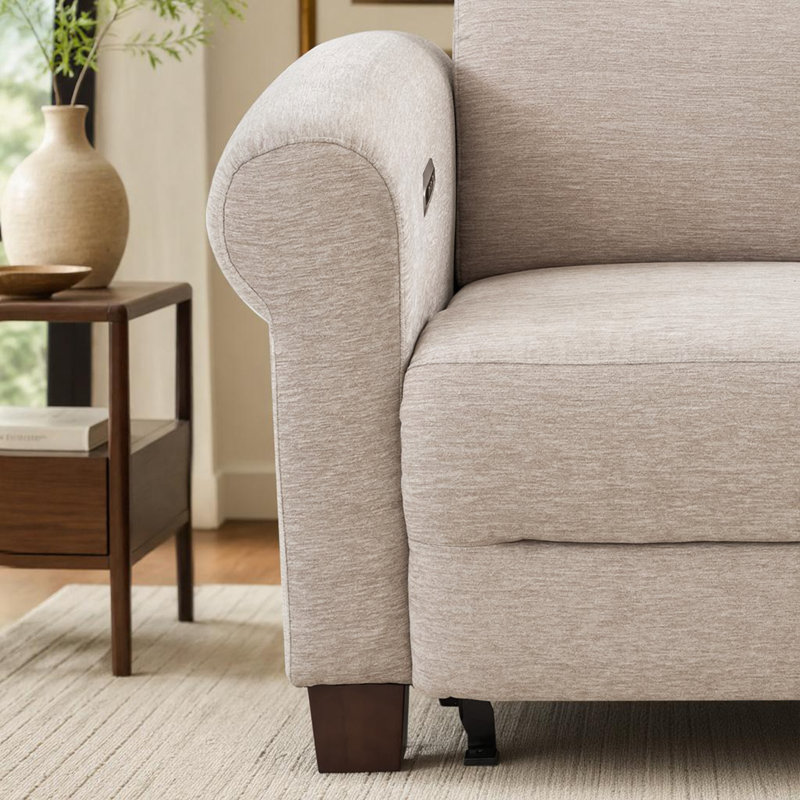 Fauteuil inclinable électrique avec repose-tête Wall Hugger, Beige
