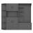 Multifunctional Left-Right Combination Hall Cabinet (Can Be Used Separately) With Storage And 4 Hooks, Storage Cabinet/ Hall Tree 2 In 1 For Living Room, Kitchen And Hallway, Black-823404595