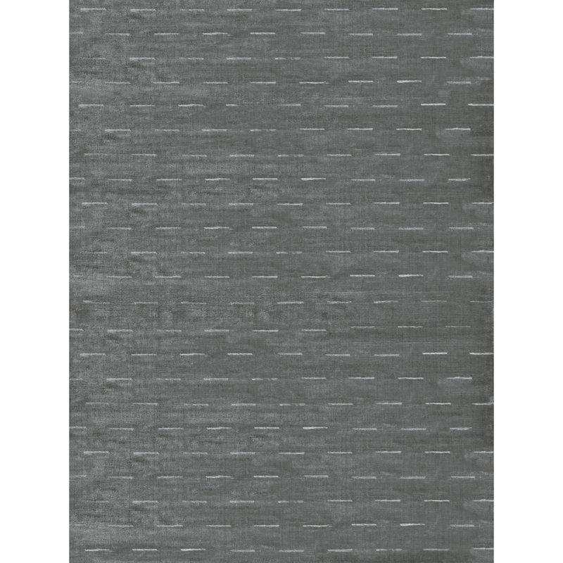 Hand Knotted Viscose Indoor Rug, Rectangle 12' x 15'