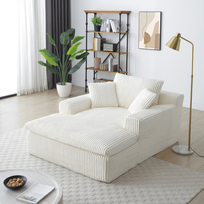 Méridienne rembourrée surdimensionnée de 64 po x 46 po pour canapé-lit, canapé-lit, chaises de lecture et canapé moelleux pour salon