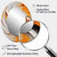 Orange et noir Mystic Spirals IV - Grand miroir mural ovale sur métal-1071347633