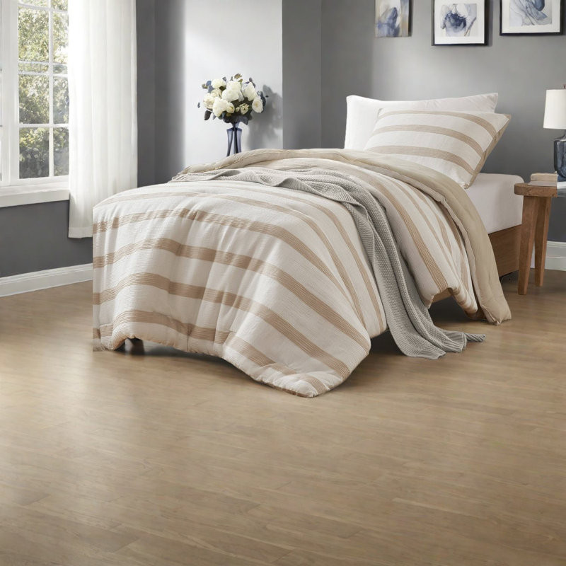Premium Bedding Sets, Polyester Twin Xl Striped Modern Home Comfort