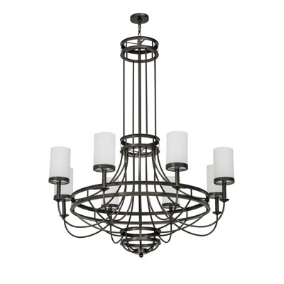 Lustre empire unique à 8 lumières Saxony