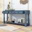 Console de 63 po avec 3 tiroirs et tablette Dolo de style méditerranéen Dolo-369046429
