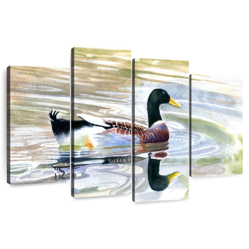 Brampt Duck Water Reflection, 54" H x 84" W