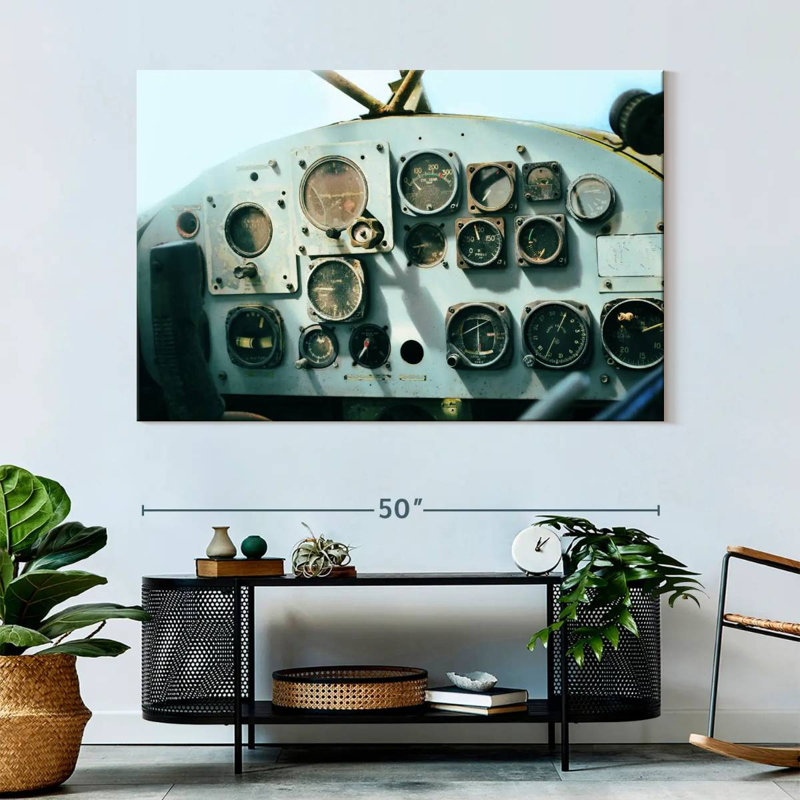 Mehar Helicopter Control Panel, 34" H x 51" W
