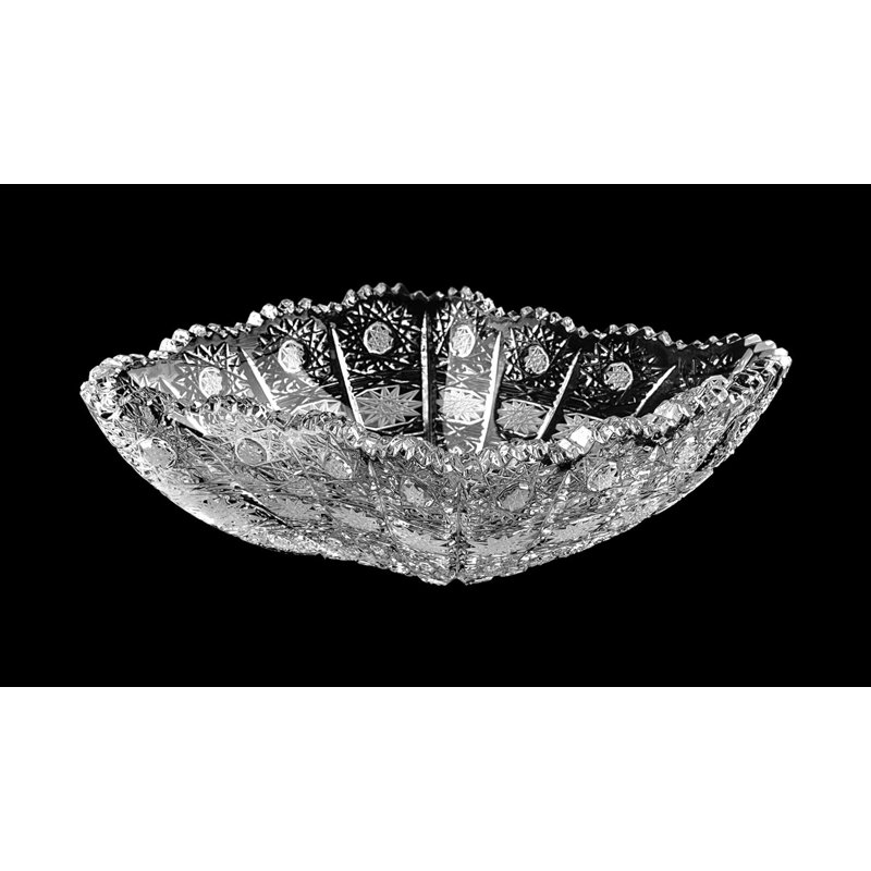 Bohemian Crystal, bol décoratif de 8 1/2 po 21,5 cm