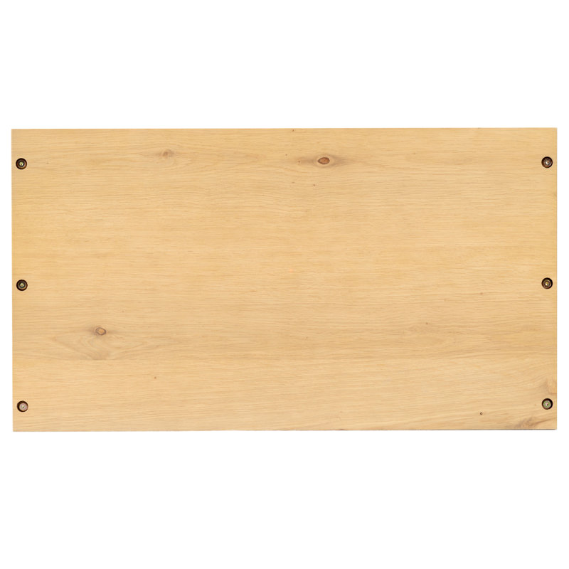 Hudson Wood 5-Shelf Storage Bookcase, Natural